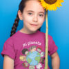 Mi planeta, mi futuro from Amigo Bilingue. My planet, my future bilingual youth short sleeve Tshirt. - Image 2