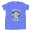 Mi planeta, mi futuro from Amigo Bilingue. My planet, my future bilingual youth short sleeve Tshirt. - Image 8
