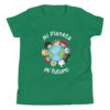 Mi planeta, mi futuro from Amigo Bilingue. My planet, my future bilingual youth short sleeve Tshirt. - Image 6