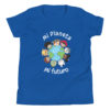 Mi planeta, mi futuro from Amigo Bilingue. My planet, my future bilingual youth short sleeve Tshirt. - Image 4